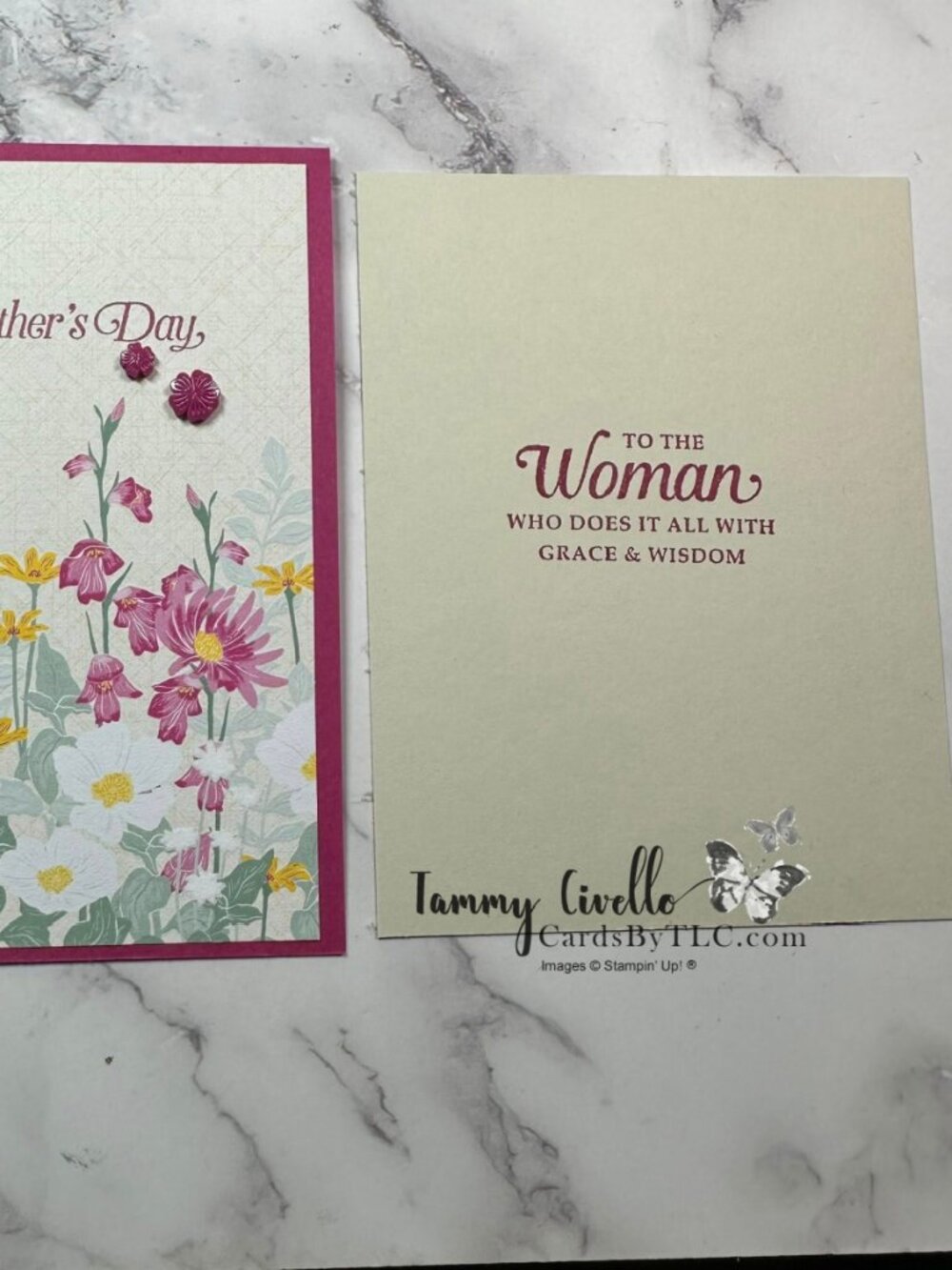 Mother's Day Card - Hand Crafted By Me - Picture 2 of 2